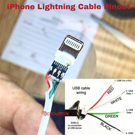 lightning connector  usb wiring diagram