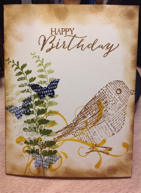 happy birthday card nature theme