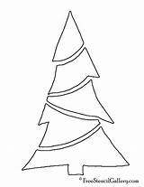 Tree Christmas Stencil sketch template