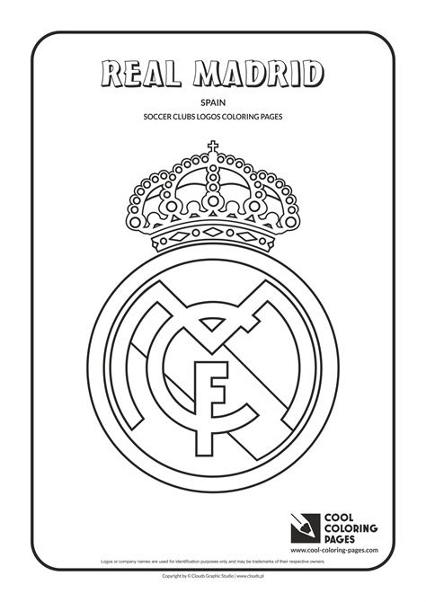 cool coloring pages real madrid logo coloring page cool coloring