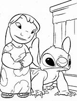 Coloring Pages Hawaii Stitch Lilo Comments Disney sketch template