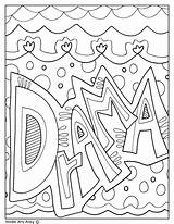 Drama Subject Doodles Caratulas Colouring Spelling Doodle Classroomdoodles Binder Cuadernos Notebook Páginas Cubiertas Carpetas Fundas Portátiles Máscaras Colorear sketch template
