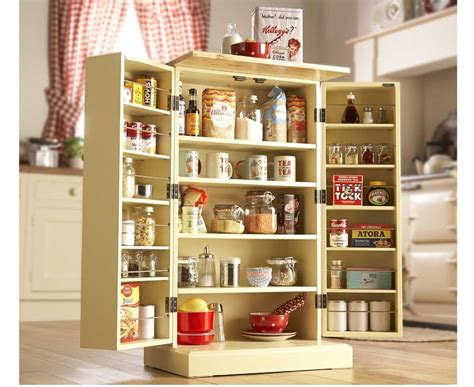 freestanding larder wooden cupboard buttermilk kitchen food storage