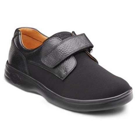 dr comfort annie  womens casual shoe  wide  black velcro