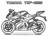 Yamaha Coloring Yzf Motorcycle Pages R125 Printable Motor Sheet Pri Print Choose Board sketch template