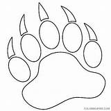 Paws Claw Coloring4free Claws Bearpaw Cbbc Pudsey Newsround Pawprints Roberta sketch template