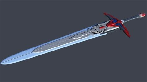 optimus prime sword cgtrader
