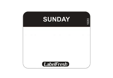 weekly easy labels removable   roll harfield tableware
