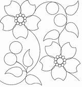 Panto Quilting Flowers Pantographs Bought Sept sketch template