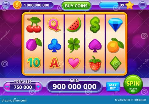 casino slot machine gameplay interface  mobile app jackpot ui