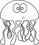 Jellyfish Coloring Sad Wecoloringpage Fish Pages sketch template