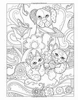 Coloring Pages Hard Cat Adults Adult Books Color Pets Marjorie Sarnat Ausmalbilder Pampered Printable Sheets Erwachsene Times York Para Colouring sketch template