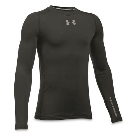 armour youth coldgear armour base layer crew top