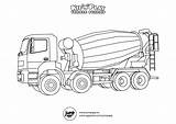 Cement Truck Mixer Coloring Drawing Pages Concrete Colouring Printable Kids Construction Sheets Super Drawings Choose Board Adult Paintingvalley sketch template