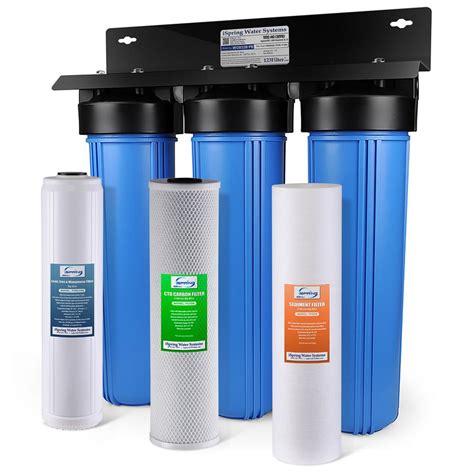 Ispring 3 Stage 100 000 Gal Big Blue Whole House Water Filter With
