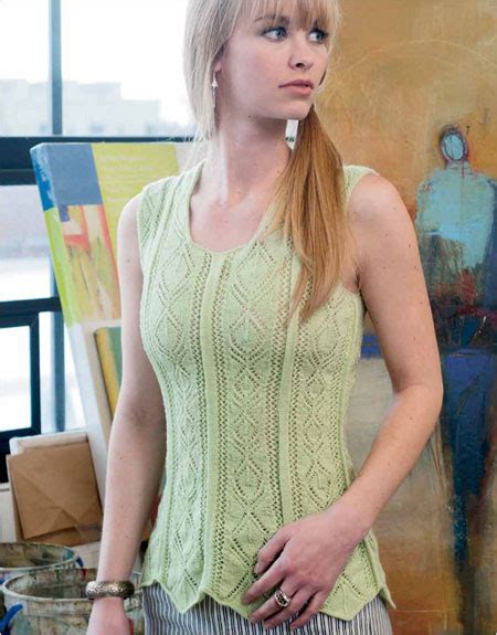 Coquette Vest Knitting Pattern Download Knitting
