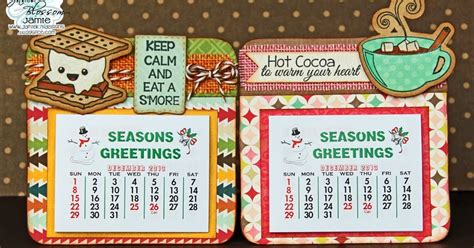 jamiek designs mini calendars