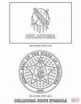 Coloring Oklahoma State Symbols Pages Bird Printable Drawing sketch template