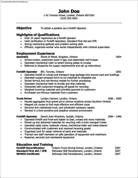 warehouse resume template  samples examples format resume