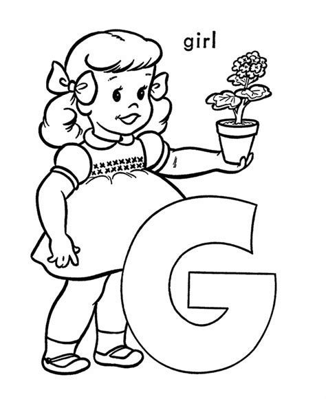 abc alphabet coloring sheet    girl preschool coloring pages