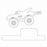 Coloring Monster Truck sketch template