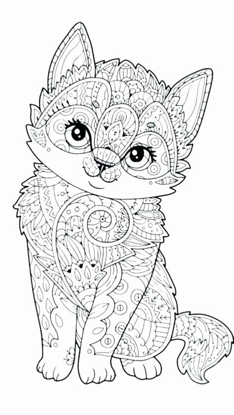 difficult coloring pages  animals fresh cute animal coloring pages