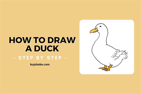 draw  duck  drawing guide bujo babe
