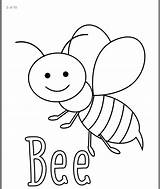 Coloring Pages Insect Bugs Easy Bee Bug Insects Kids Sheets Color Colouring Choose Board Drawing sketch template