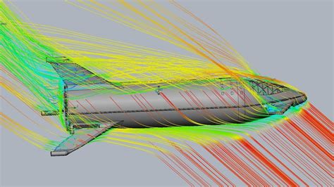 space  updated bfr  detailed aerodynamics simulation solidworks flow simulation youtube