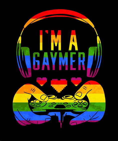 retro vintage gaymer gamer lgbtq gay pride month gaming t poster