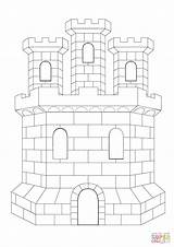 Coloring Castle Pages Printable sketch template