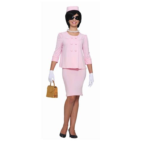 jackie o womens costume pink suit dress hat jacket lady kennedy onassis
