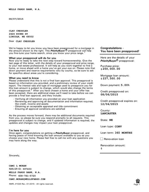 pre approval mortgage letter templates  allbusinesstemplatescom