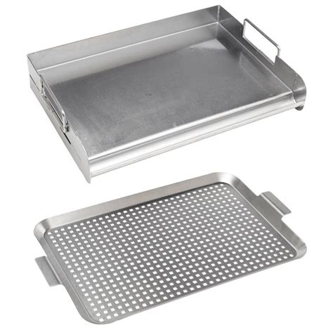 bull flat top grill griddle stainless steel barbecue charbroil grill grid tray walmartcom