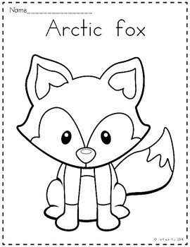 preschool arctic animals pages coloring pages