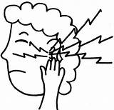 Earache Clipart Para Do2learn Mal Coloring Dolor Ache Pain Headache Di Ear Orecchie Remedies Cliparts Salute Library Imagenes Autism Child sketch template