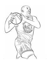 Coloring Lillard Damian Pages Template Draymond Green sketch template