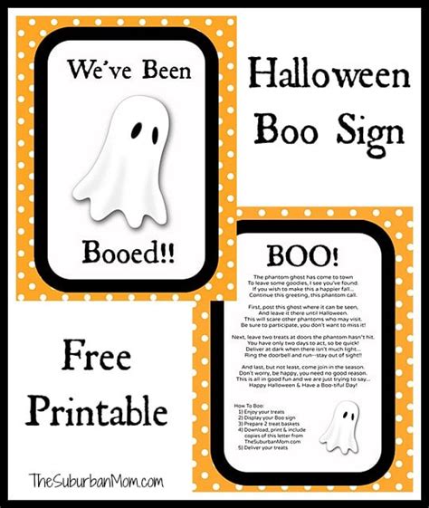 halloween boo sign  printable  ideas