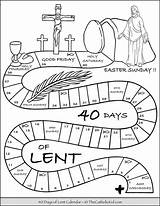 Lent Calendar Thecatholickid Liturgical Aschermittwoch Religious Lenten Cnt Thief Ostern sketch template