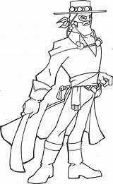 Zorro Coloring Pages Zoro Getdrawings Template Movie sketch template