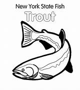 Fish State Coloring York Pages Colouring Google sketch template