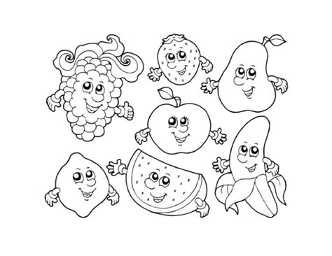 vegetables cartoon drawing  getdrawings