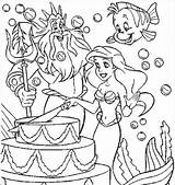 Birthday Happy Pages Coloring Princess Getcolorings Color sketch template