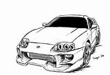 Supra Toyota Coloring Drawing Car Pages Drawings Sketch Draw Cars Jdm Colouring Choose Board Realistic Search sketch template