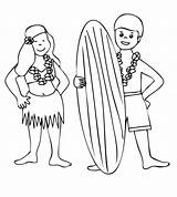 Coloring Pages Hawaii Popular sketch template