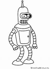 Coloring Futurama Bender Pages Colouring Cartoon Drawingnow Cartoons Print Adult Drawings Gif Printable Library Sheet Science Clipart Online sketch template