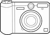 Camera Clipart Clip Outline Lineart Vector Cliparts Large Cameras Drawing Svg Coloring Graphic Transparent Colorare Da Pages Disegni sketch template