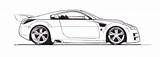 370z Nissan Sketch Deviantart sketch template
