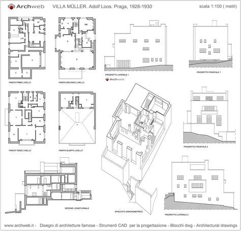 casa muller plan drawings residential architecture   plan villa