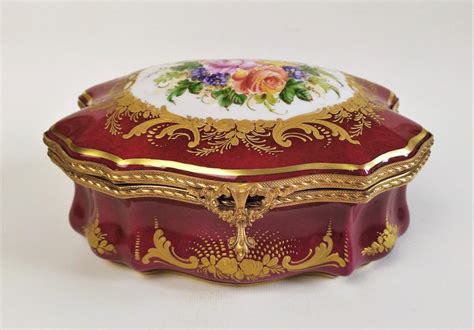 painted porcelain box